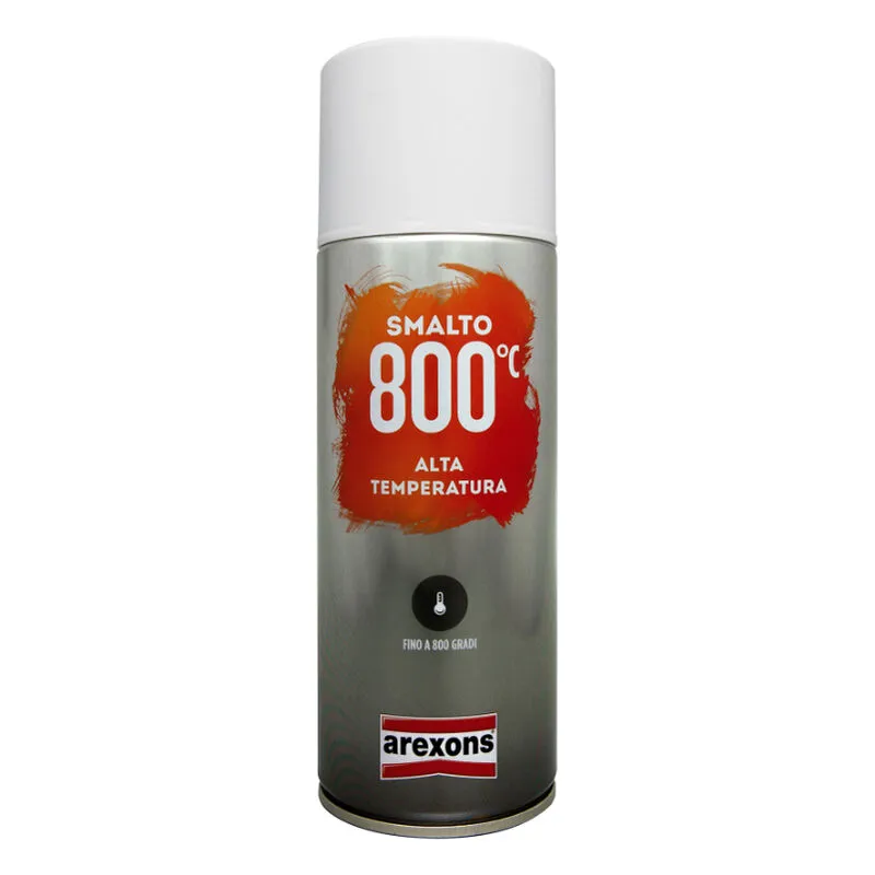 Bomboletta spray vernice acrilica alta temperatura - fai tu color - 3331 - Alluminio 400 ml Alta Temperatura - Arexons
