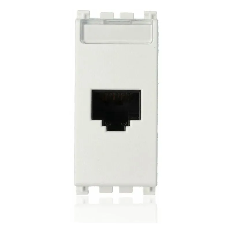 Vimar - 19339.11.B - Presa RJ45 Netsafe Cat5e utp Bianco (Arkè)