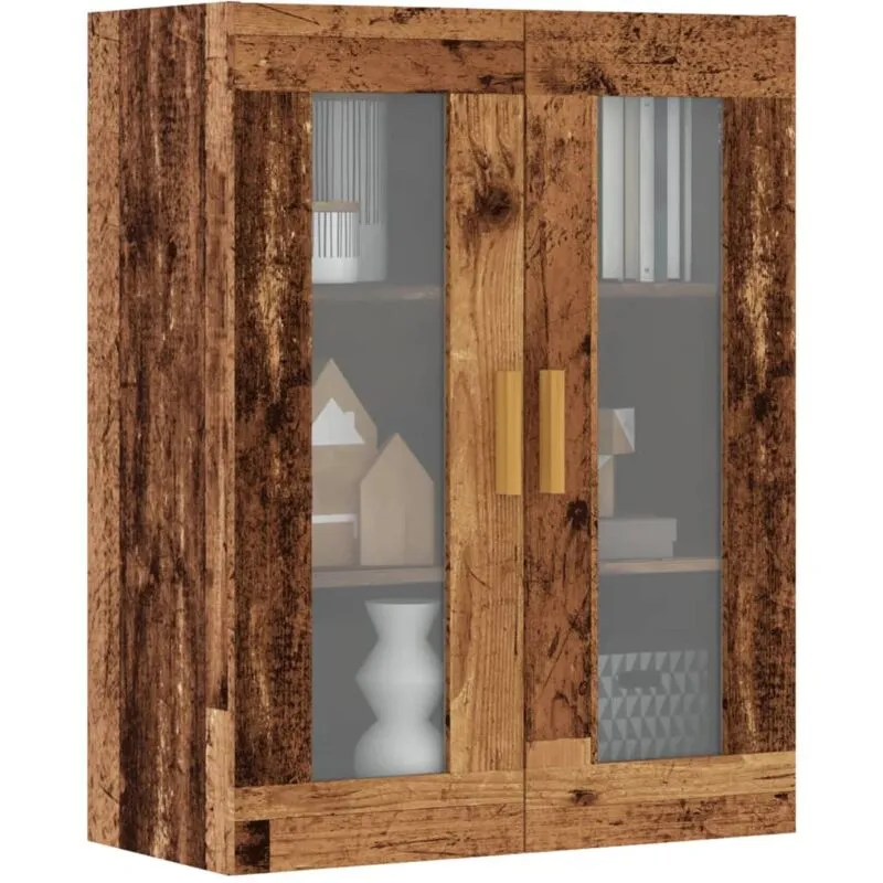 Armadietto Pensile a Parete Legno Antico 69,5x34x90 cm - Vidaxl