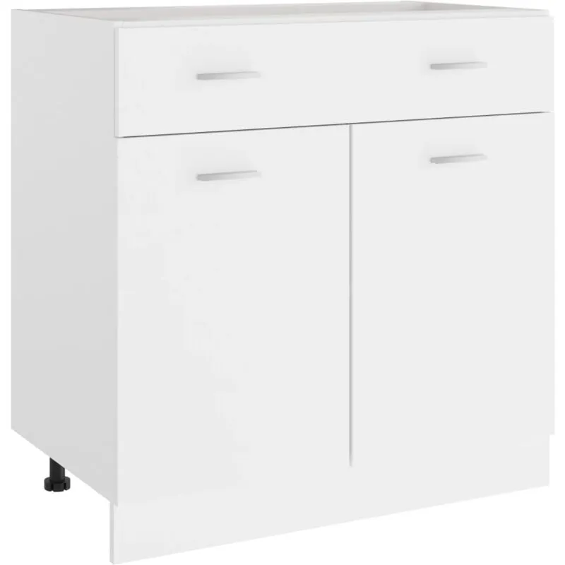 Mobile Inferiore Cassetto Bianco 80x46x81,5cm Legno Multistrato - Vidaxl