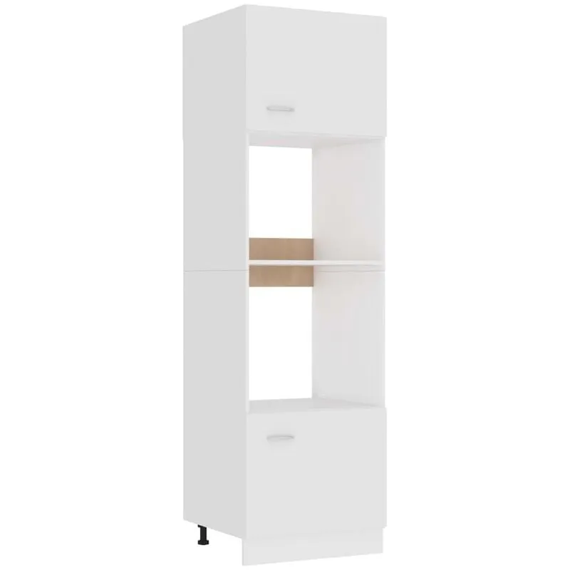 Vidaxl - Armadio per Microonde Bianco 60x57x207 cm in Legno Multistrato