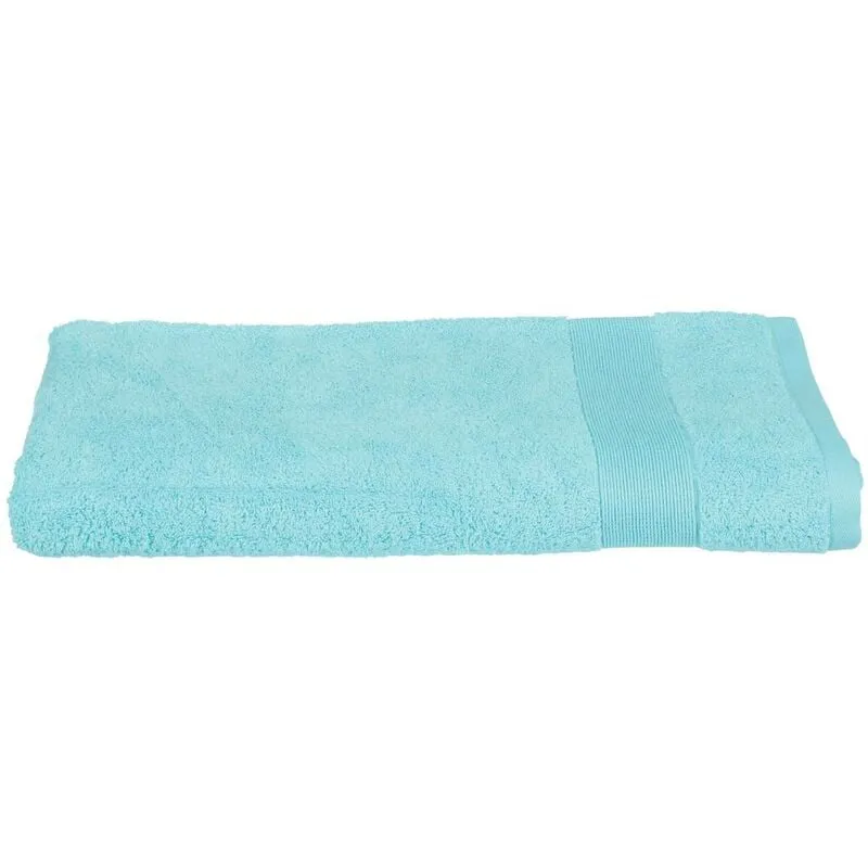 Lenzuolo da bagno Praia in cotone blu turchese 100x150cm - Atmosphera créateur d'intérieur