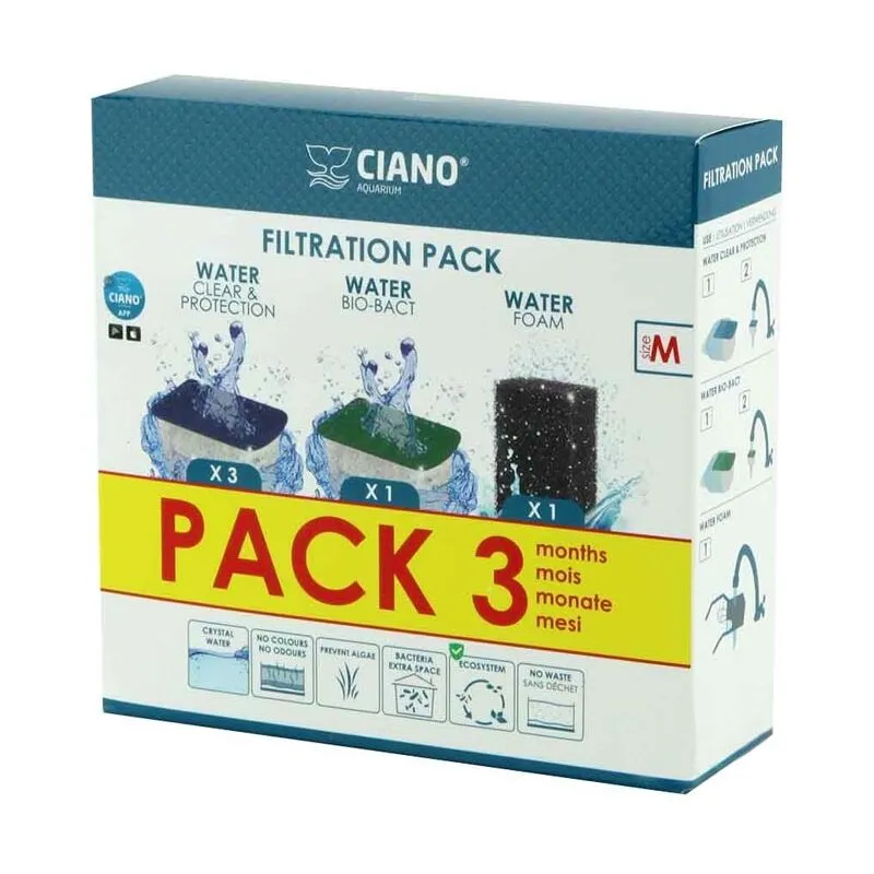 Ciano Filtration Pack M 3 mesi - kit di cartucce di ricambio