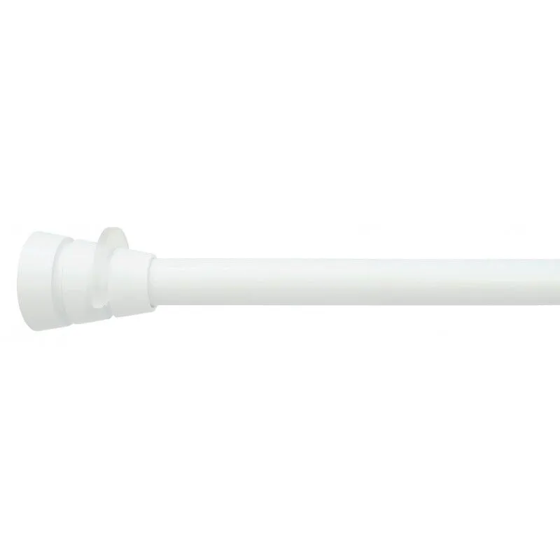 Cessot - Asta per tende tra pareti, a pressione, da 90 a 150 cm, bianco opaco