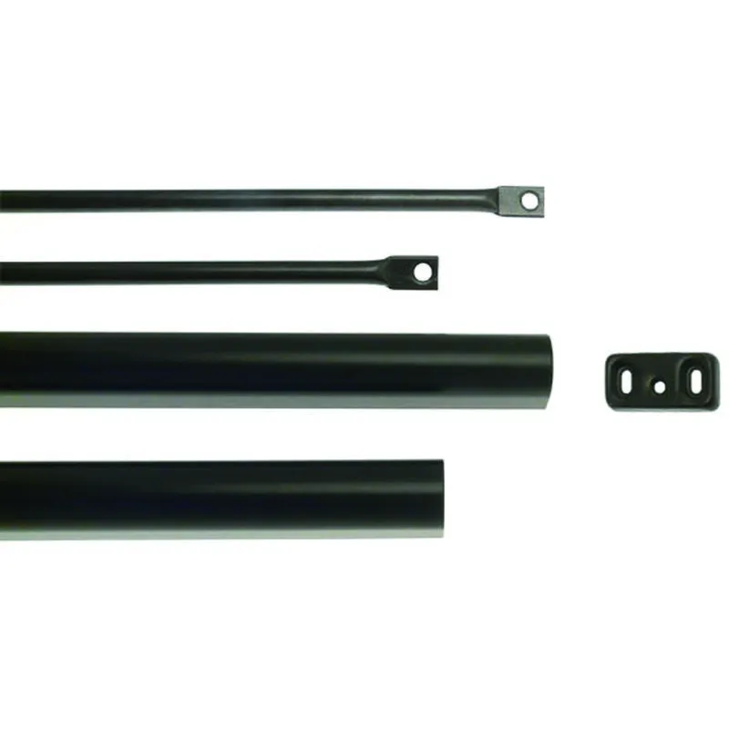 Isé - Aste e coperture verniciate nere per maniglione antipanico 94100205 - per porte altezza max mm.2400 (94100205)