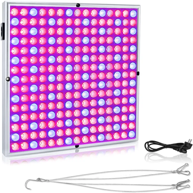 Aufun - 45 w 225 led spettro completo per piante, Lampade per Piante, rosso e blu, per la crescita delle piante, per il giardino, 310 x 310 x 35 mm