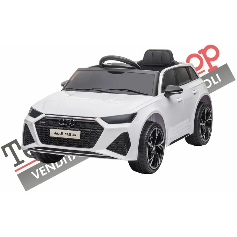 Auto Macchina Elettrica Per Bambini Audi RS6 12V-Bianco