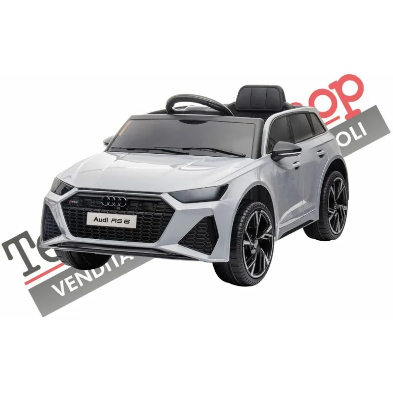 Auto Macchina Elettrica Per Bambini Audi RS6 12V-Grigio