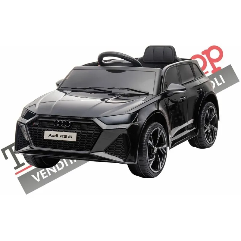 Auto Macchina Elettrica Per Bambini Audi RS6 12V-Nero