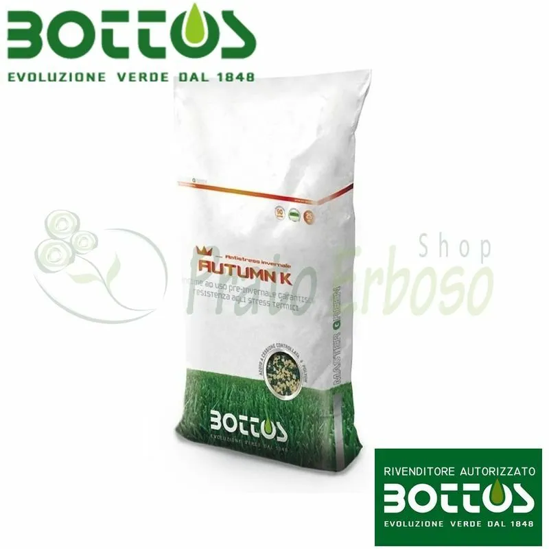 Bottos - Autumn k 21-0-25 - Fertilizzante per prato da 25 Kg