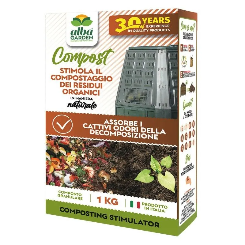 Attivatore Di Compostaggio Per Compostiera Da Giardino Acceleratore Biologico Naturale x 1 kg