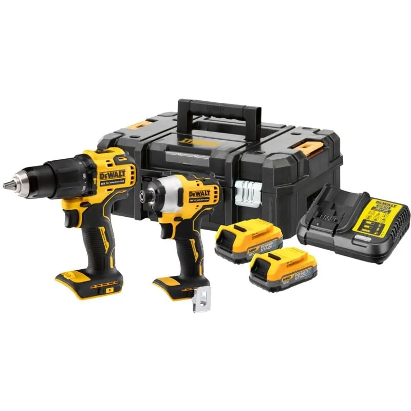 Batteria combinata DeWALT DCK2062E2T-DCD709 + DCF809 con 2x stack di potenza 1,7