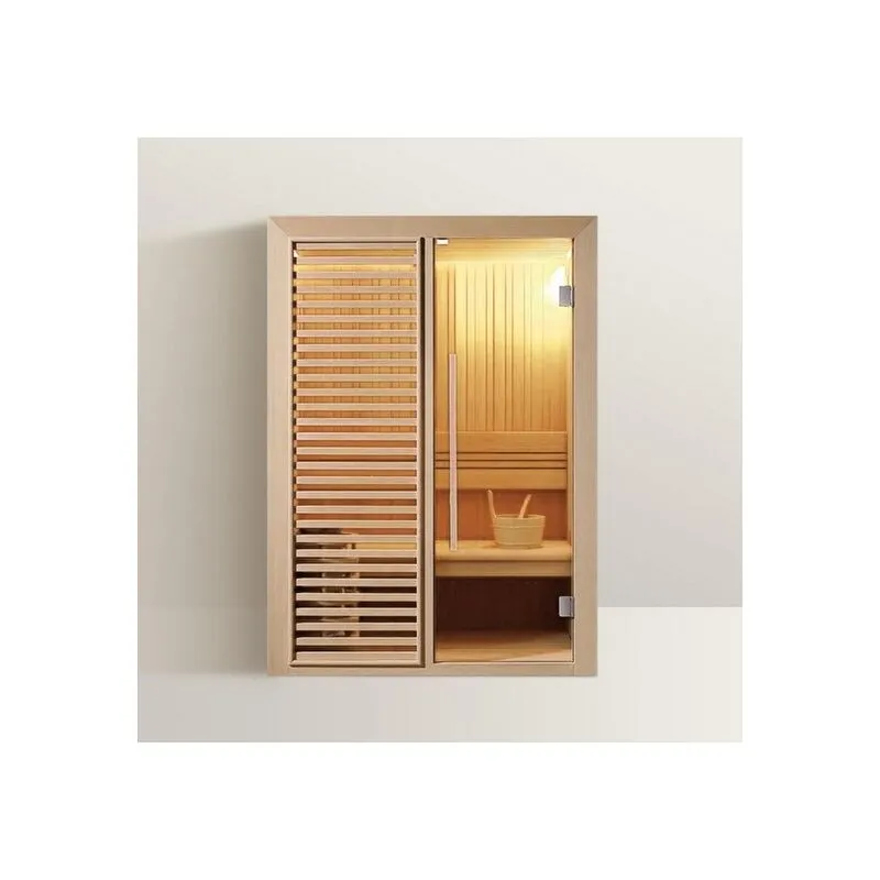 Sauna Finlandese 150x105 cm da 2-3 posti con radio led bluetooth - Bagno Italia