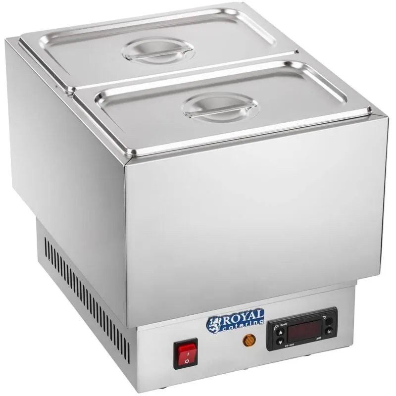 Temperatrice Inox Rccm- 250 - 2Gn Dimensioni 34 5 X 28 2 X 29 4 Peso 7 3 Kg