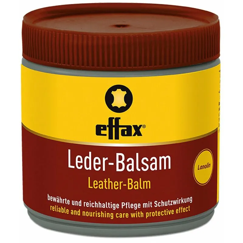 Effax - Balsamo per cuoio a base di lanolina e olii di cura Leder balsam 500 ml