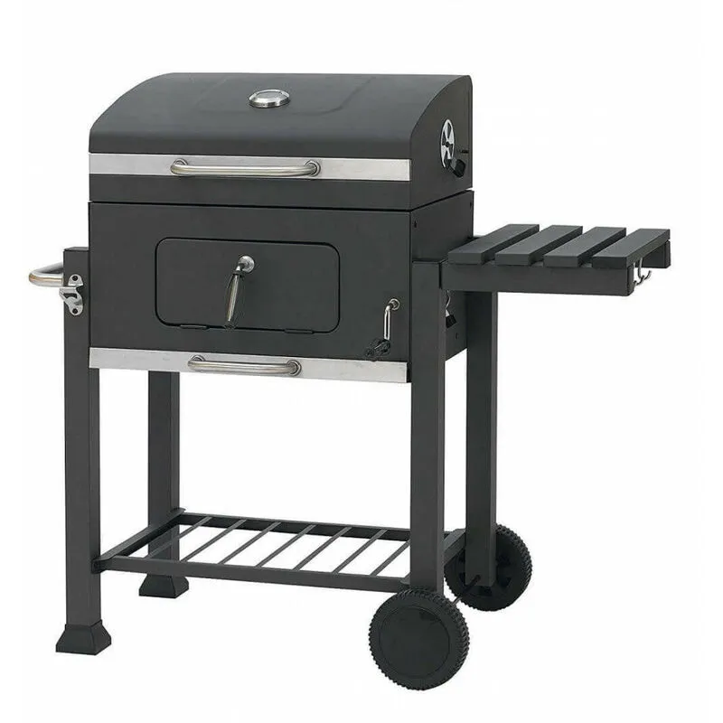 Giordanoshop - Barbecue a Carbonella 118x56x110 h cm in Acciaio Antracite