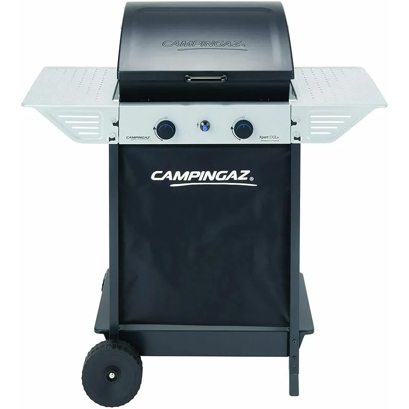 Barbecue a gas e a roccia lavica xpert 100l  carrello + coperchio