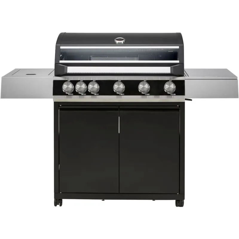 Barbecue a gas instinct 5 in metallo nero