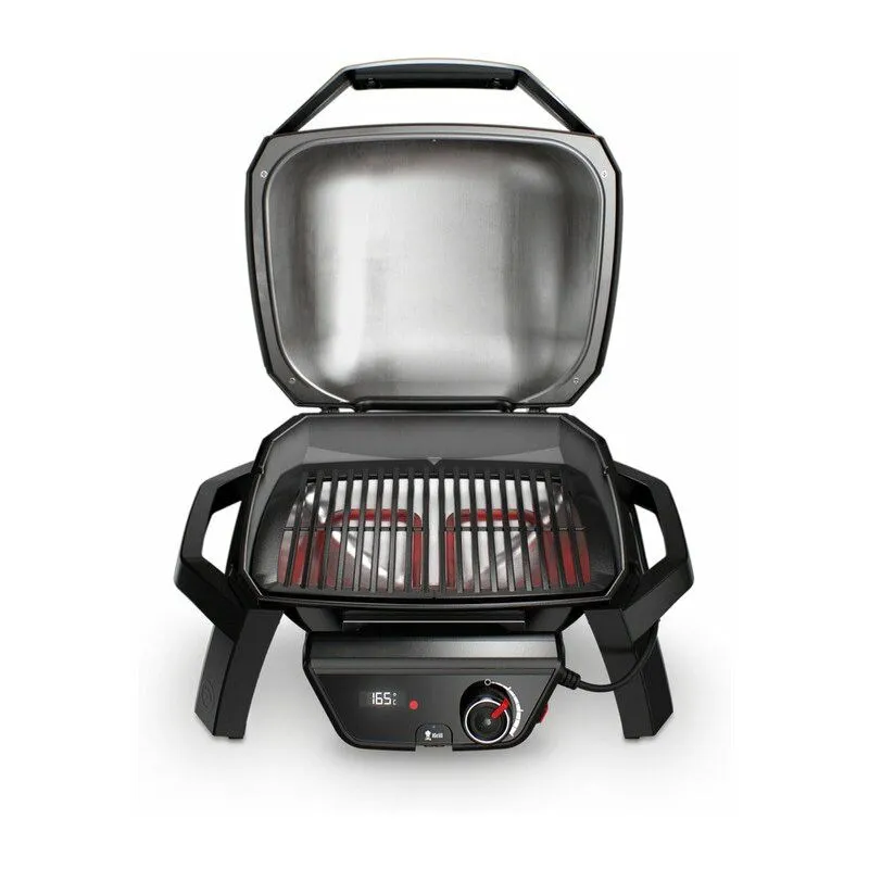 Barbecue Elettrico da Esterno bbq Giardino con Coperchio e Braciere in Ghisa 1800 Watt Nero - 81010053 Pulse 1000