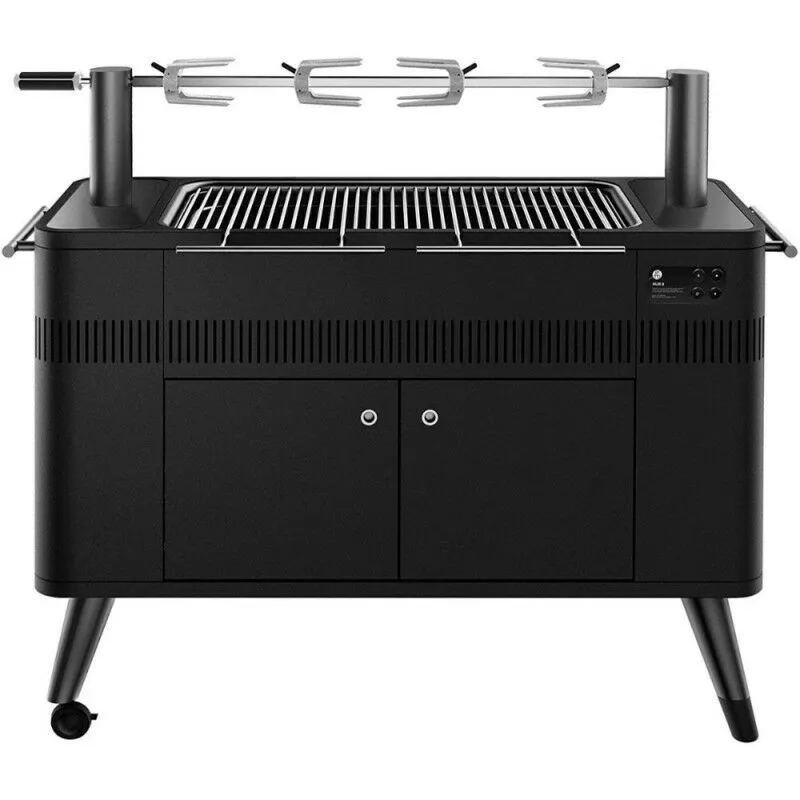 - Barbecue HUB II™ Griglia a Carbone di Everdure by Heston Blumenthal con Sistema di Girarrosto e Accensione del Carbone