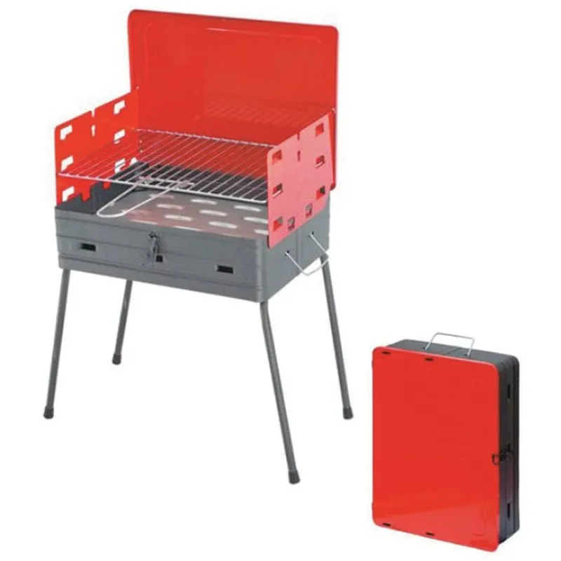 Barbecue rettangolare a valigetta happy - bracere cm.41x30