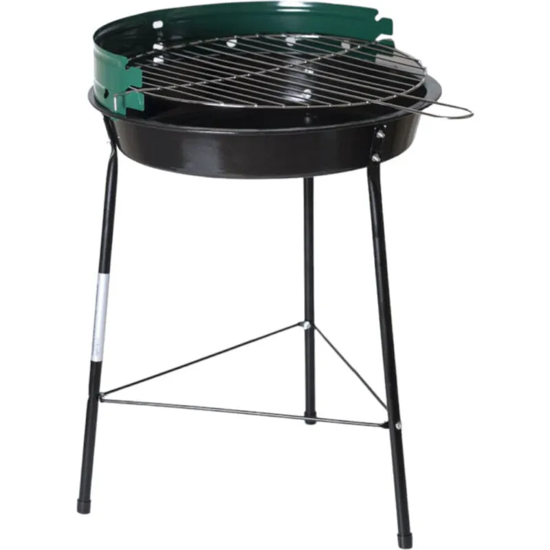 Lapillo - Barbecue tondo a carbonella con griglia regolabile braciere Ø35 cm modello Picnic