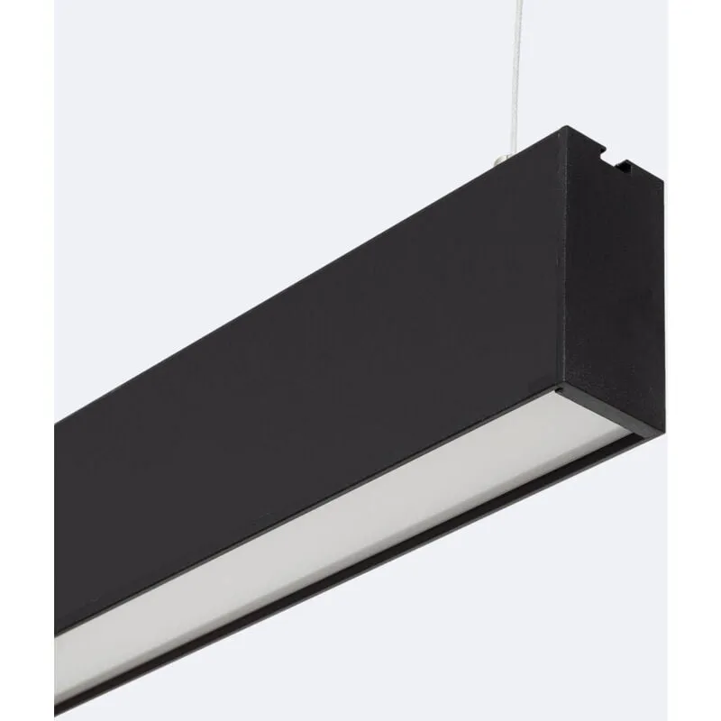 Barra Lineare led 60cm 18W cct Crocker Nero Selezionabile (Caldo-Naturale-Freddo) No Flicker (3000K - 4000K - 5000K)