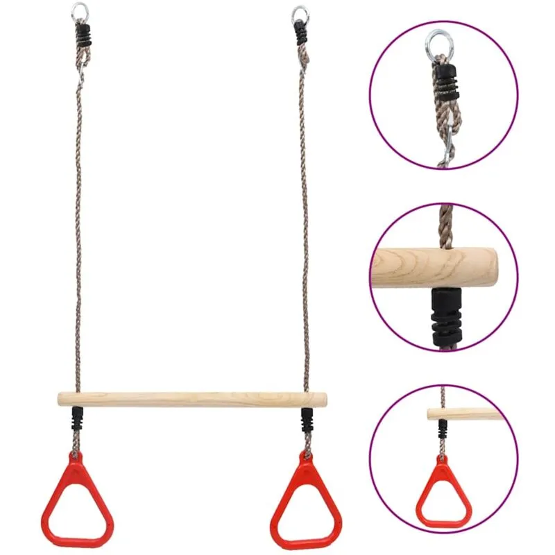 Barra Oscillante a Trapezio con Anelli