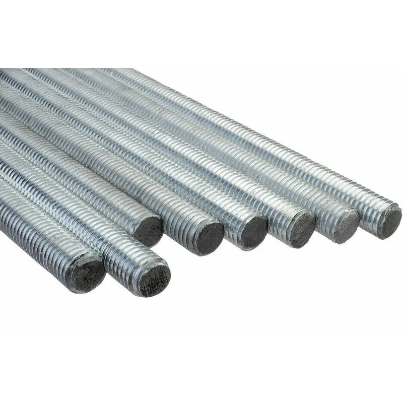Barre filettate in acciaio zincate grezze lunghezza 1 mt. - diametro da 14 mm (14 ma)