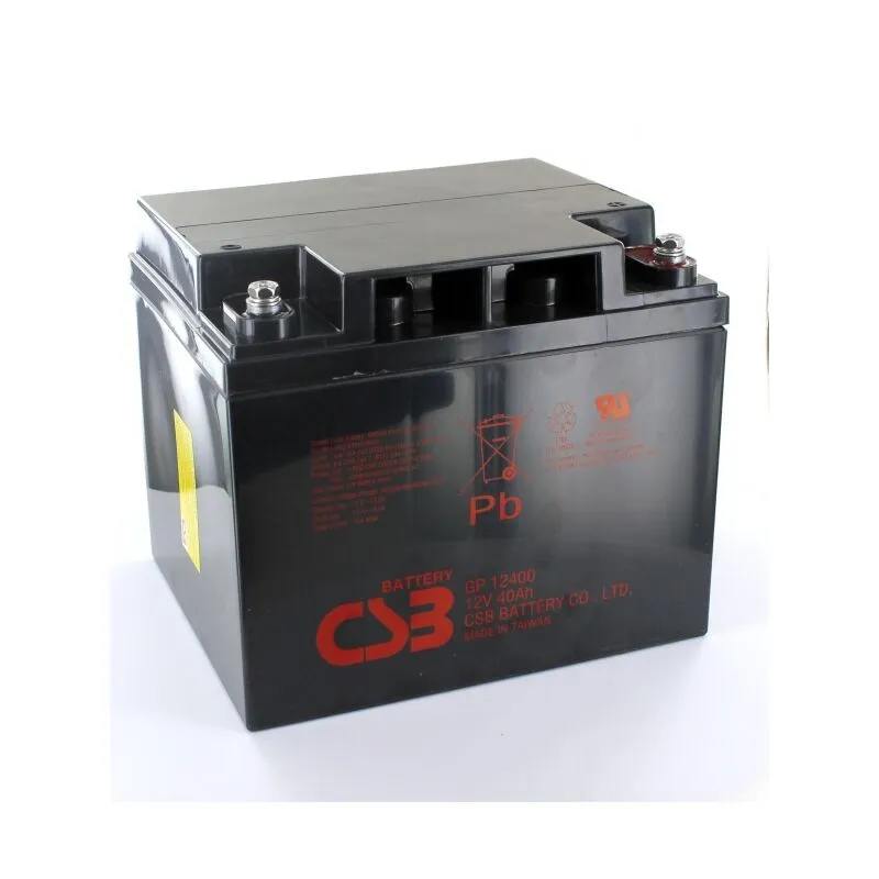 Batteria 12V 40Ah csb GP12400 piombo