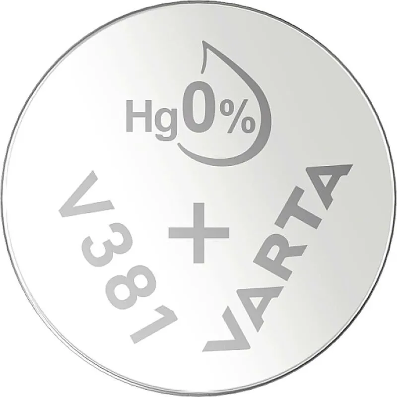  - Batteria a bottone 381 1.55 v 1 pz. 49 mAh Ossido dargento silver Coin V381/SR55 NaBli 1