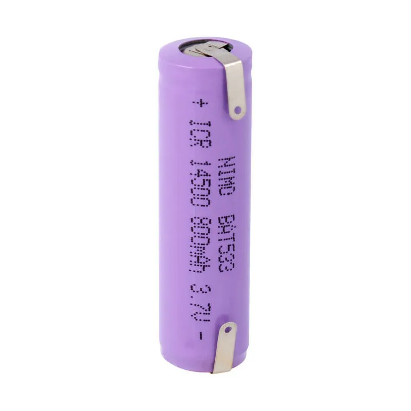 Batteria al litio 3,7v 800ma con scatola di controllo Icr14500 con terminali Bat533