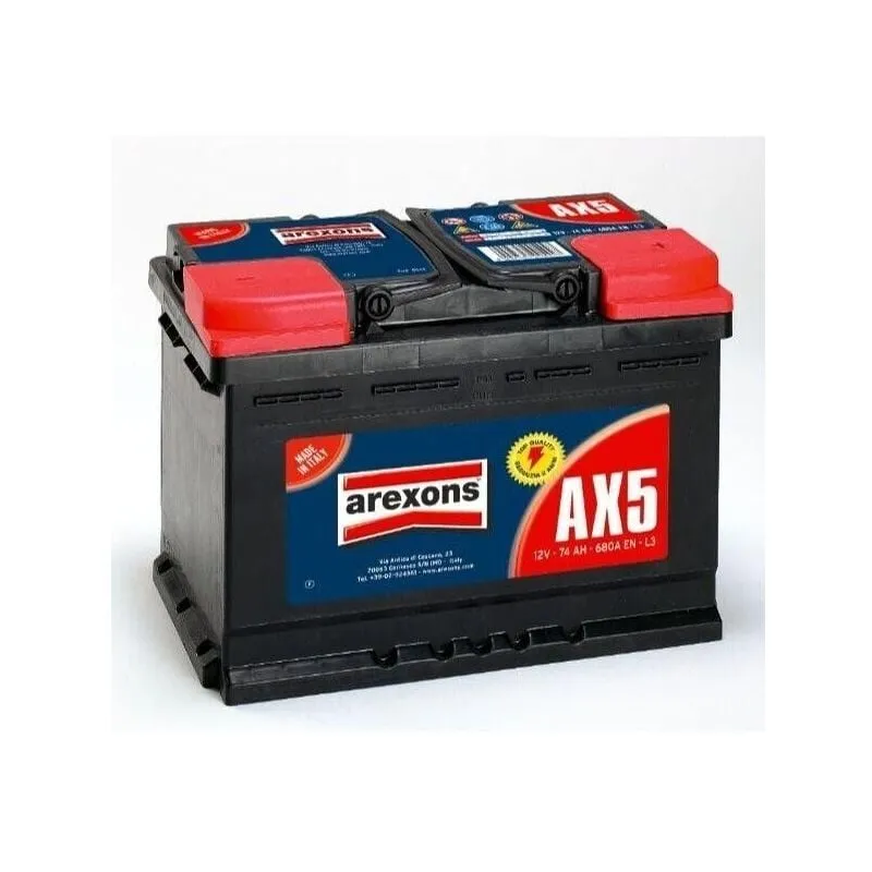 Batteria auto AX5 - 74 ah - 12 v - Arexons