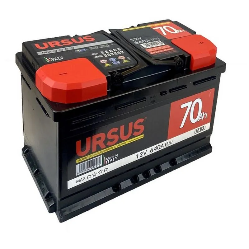 Batteria avviamento auto ursus 70 ah mm. 278X175X190 h