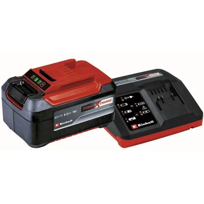  - batteria + caricabatteria power-x-change 18 v - 5,2 ah