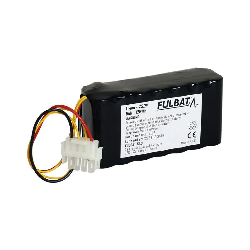 Batteria FL-AL02 Fulbat agli ioni di litio 25V, 126Wh, 5Ah