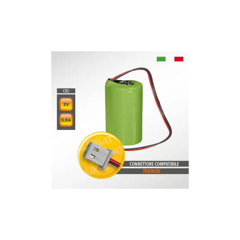 Batteria per antifurto litio CR2 3V tecnox PI03LIC2