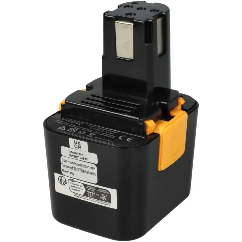 Batteria compatibile con Panasonic EY3654NQ, EY3653, EY3653CQ, EY3654, EY3654CQ attrezzo da lavoro (3300 mAh, NiMH, 7,2 v) - Vhbw