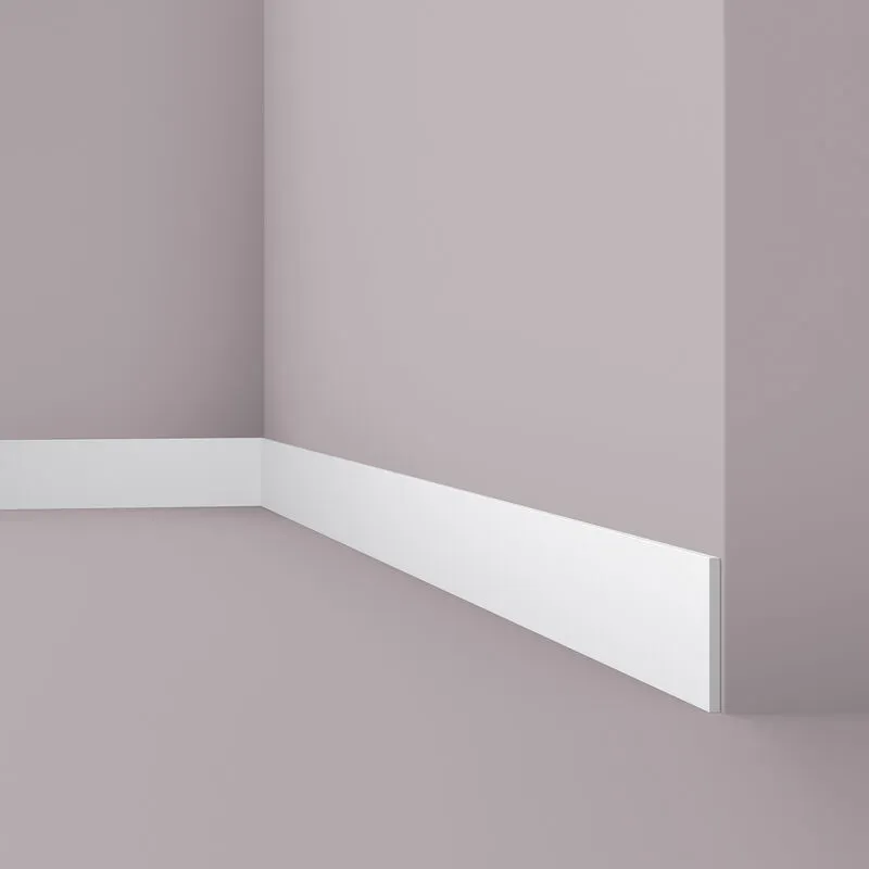 Battiscopa  FL9 wallstyl Noel Marquet modanatura cornice parete fregio design classico senza tempo bianco 2 m - bianco