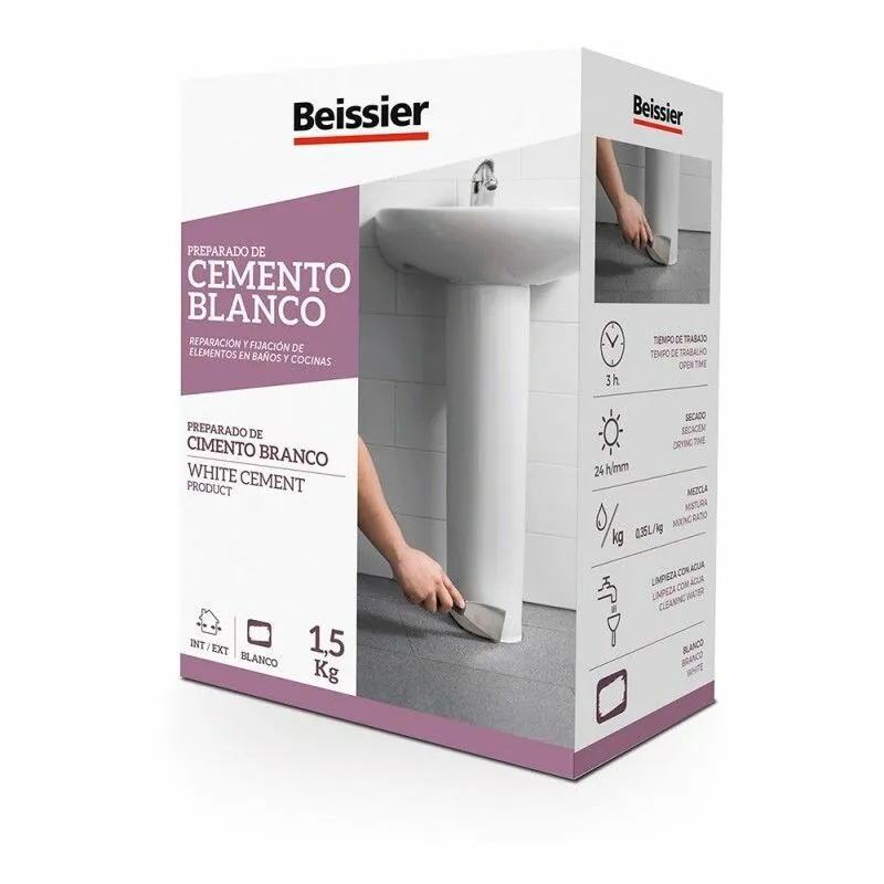 Aguaplast - Beissier cemento bianco 1,5 kg edm 24927