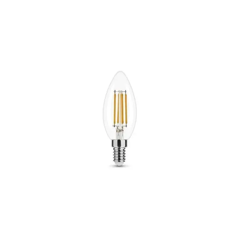 Lampadina LED E14 in vetro trasparente, 4W, 470lm.