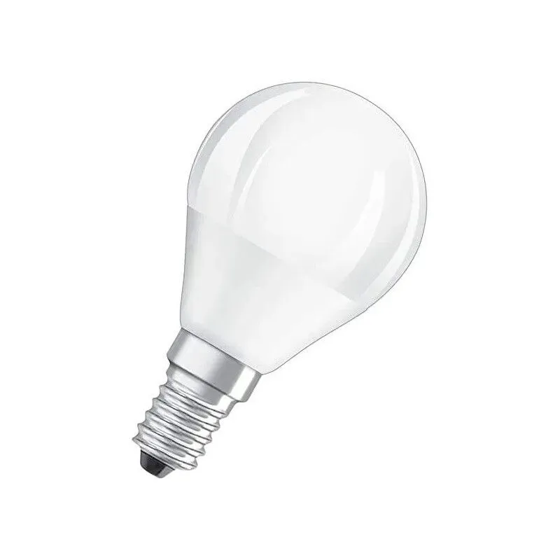 Bellalux - Lampadina led smerigliata a sfera E27, 4,9W, bianco caldo.