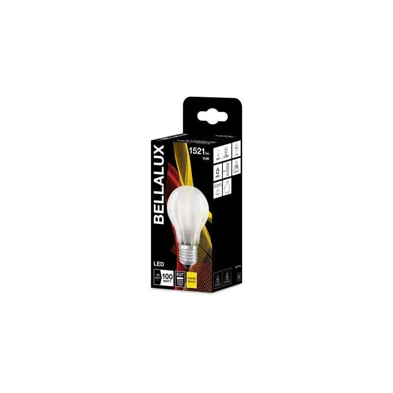 Bellalux - Lampadina led smerigliata standard E27, 11W, bianco caldo.