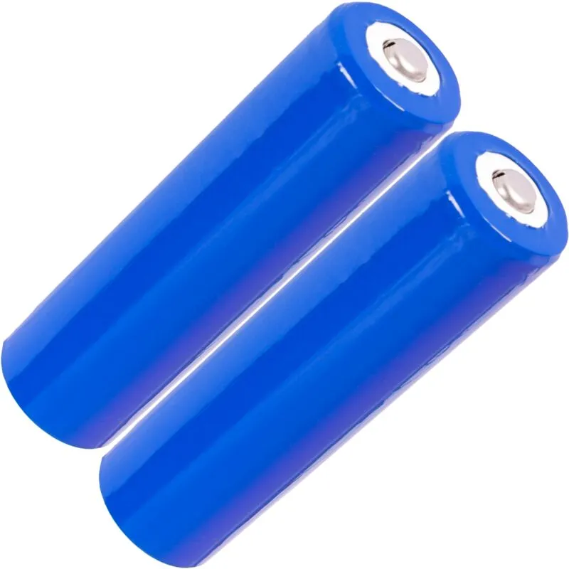 2 batterie ricaricabili 18650 3,7V 2200mAh - Bematik