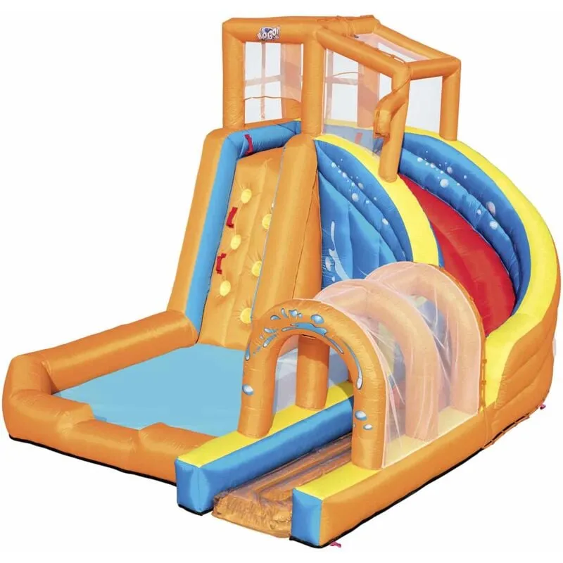  - Castello Gonfiabile Acquatico Huricane Tunnel Blast Mega Parque 420x320x260 cm