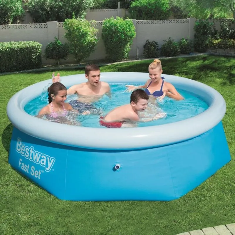 Bestway - Set per Piscina Gonfiabile Fast Rotonda 244x66 cm 57265