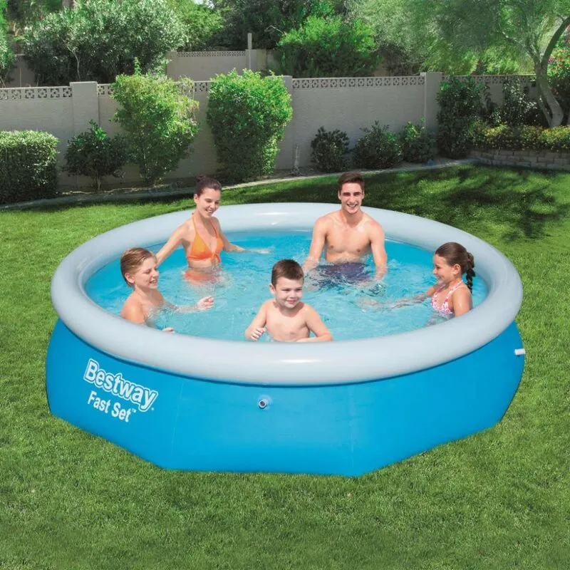 No Brand - Bestway Set per Piscina Gonfiabile Fast Rotonda 305x76 cm 57266