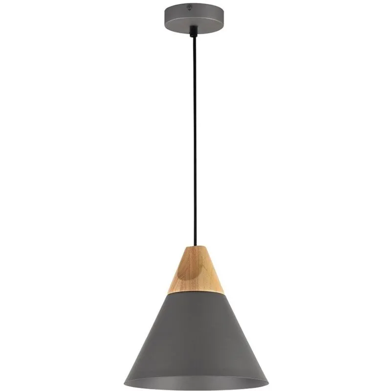 Maytoni - Sospensione Minimal Bicones In Metallo e Legno Nero e Oro 1 Luce - Nero