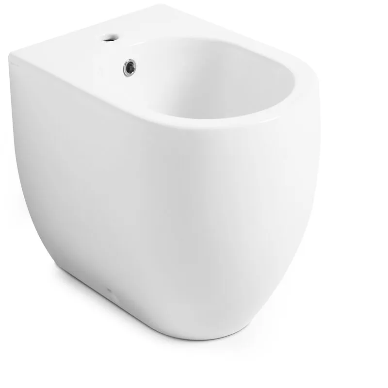 Kerasan - Bidet Flo filomuro salvaspazio cm. 48x36 in ceramica bianco