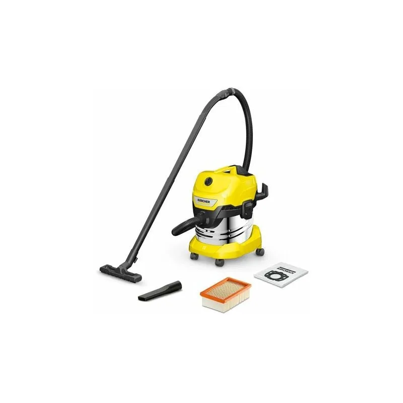 Kärcher wd 4 s V-20/5/22 20 l Aspiratore a cilindro Secco e bagnato 1000 w Senza sacchetto - 